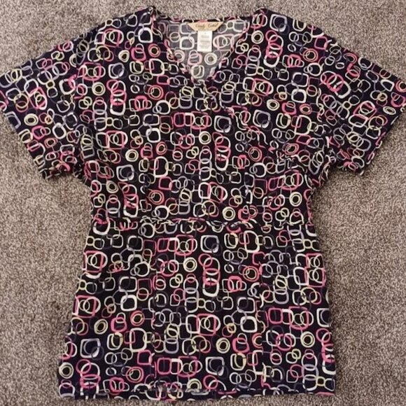 LOT of 6 Ladies Scrub Tops - Picture 2 of 7